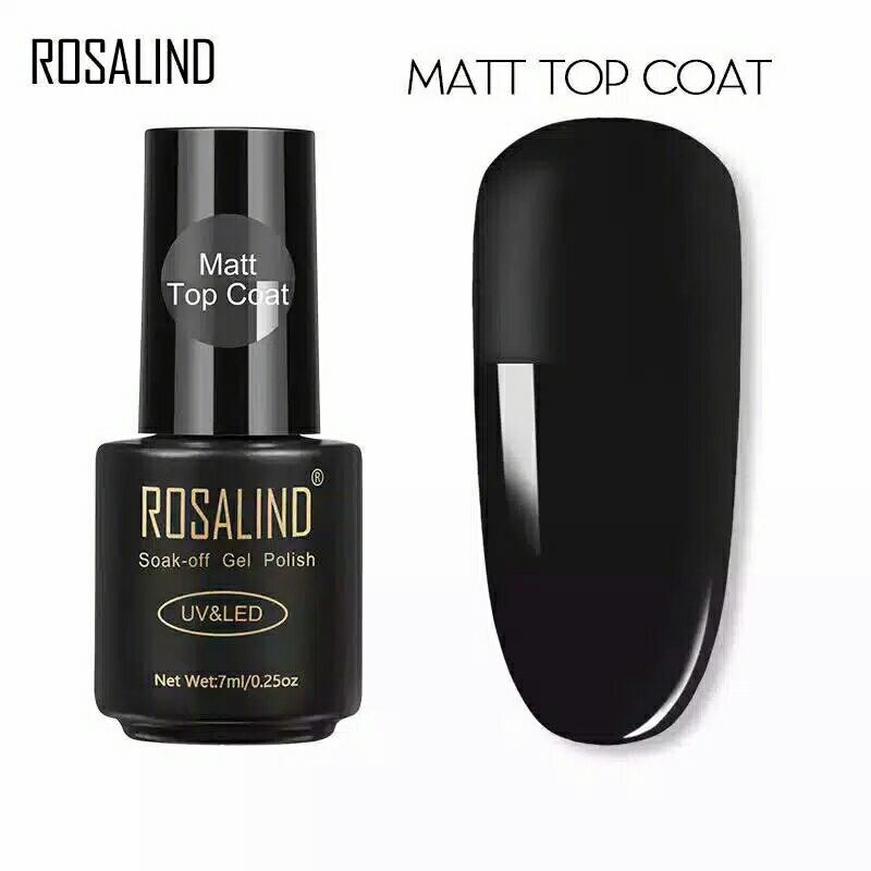 READY STOCK ROSALIND Matte Coat Gel UV LED / Kutek / Cat Kuku