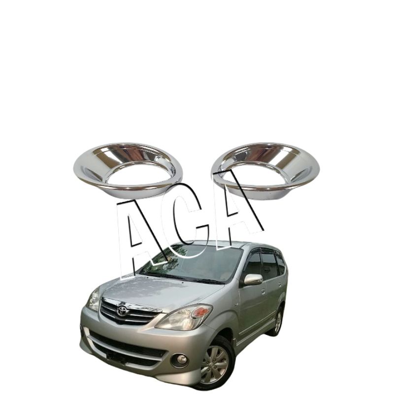 RING GARNIS COVER FOGLAMP FOG LAMP VARIASI AVANZA NEW VVTI 2007-2011 TIPE S CROM SET KANAN KIRI