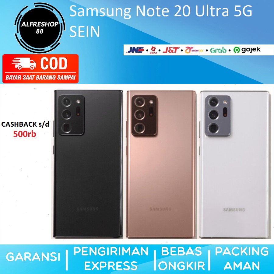 SEIN Samsung Note 20 Ultra 5G 256GB 512GB 12GB White Bronze Black 4G