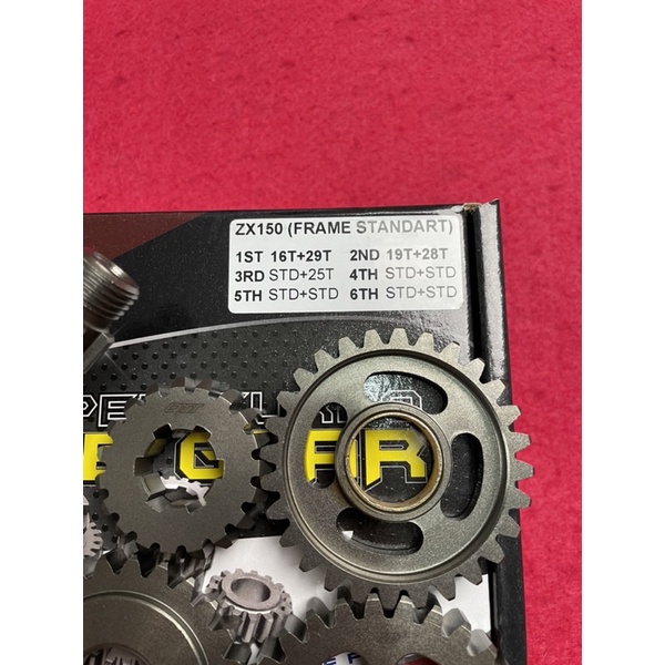 Gear Ratio QTT Ninja 150 Frame Standar 16 29