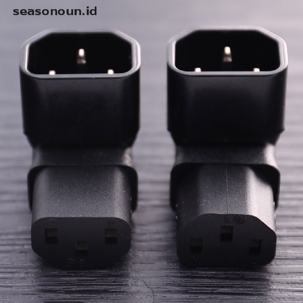 【seasonoun】 IEC 320 C14 Male to C13 Female 10A Power Adapter for LCD LED wall Mount TV .