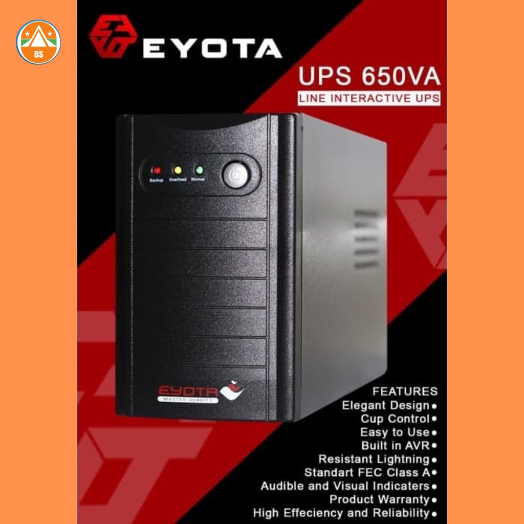 UPS Eyota 650 VA/ Stabilizer/ UPS/ Volt Stabilizer/ UPS VA/ UPS PC/ UPS Murah/ UPS Stabilizer