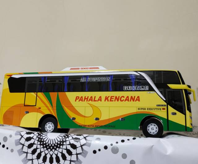 Miniatur Bus bis / mainan bus bis pahala kencana Shd kuning