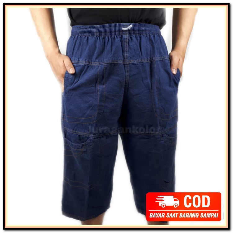 Grade Premium Celana Cargo Pdl Kempol Kargo Pria Banyak Kantong S DO649 Celana Pendek Cargo Denim Bo