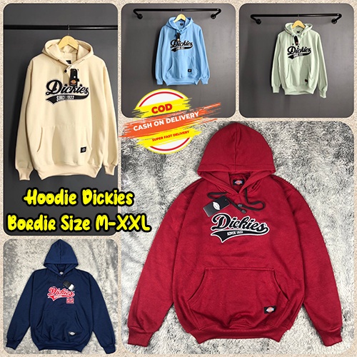 (SALE) Hoodie Dickies Sweater Unisex Premium Original Fleece Cotton Tebal