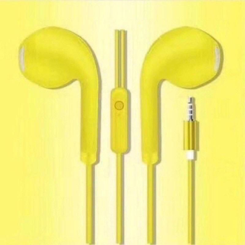 HEADSET / HANDSFREE / HF STEREO MACARON U19  WARNA WARNI - PACKING PLASTIK