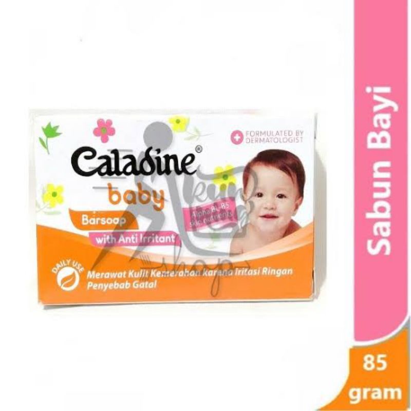 ORIGINAL CALADINE BABY BARSOAP 85 G / SABUN MANDI BATANG BAYI CALADIN BAR SOAP 85 GRAM