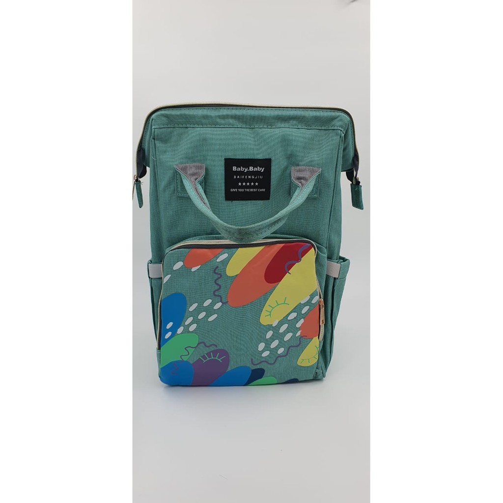 Tas Baby Diaper Ransel Anello Canvas Motif Tosca Planet