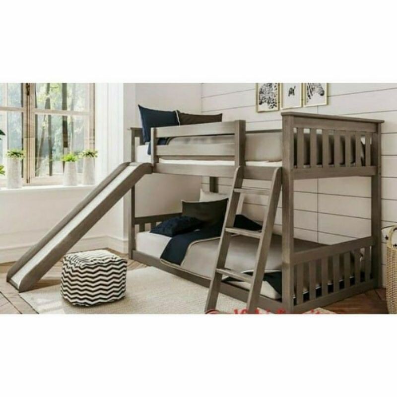 Dipan tingkat anak / kamar tidur anak perosotan custom HPL 120x200