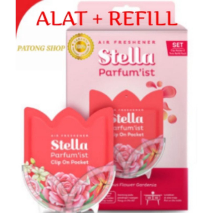 Stella Parfum'ist Clip On Pocket Set Alat + Refill Luxurious Flower Gardenia