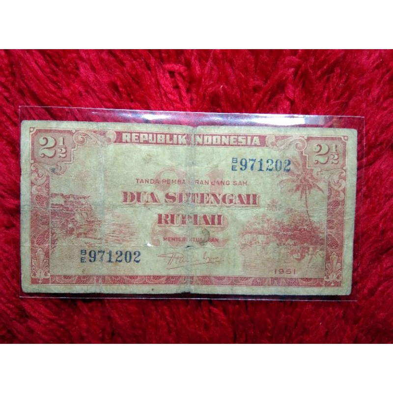 Uang Kuno 2,5 RUPIAH 1951