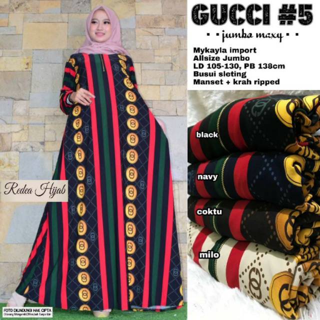 20 Inspirasi Gamis  Gucci  Import Retai House