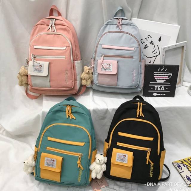 NIQABIS TAS RANSEL SEKOLAH TOKYO TAS KPOP TAS KOREA RANSEL ANAK PEREMPUAN SD SMP SMA SMK MURAH