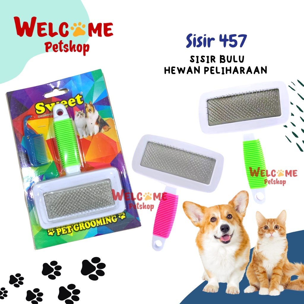 Sisir 457 Bulu Hewan Anjing Kucing Kelinci Comb Brush Sisir Kecil