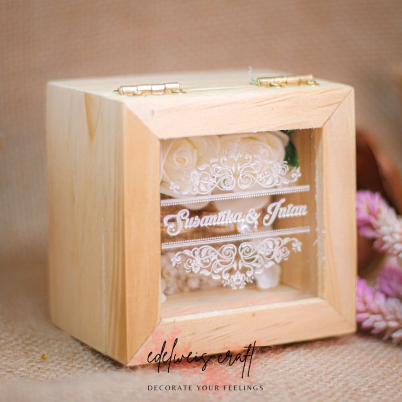 RING BOX/ KOTAK CINCIN/ BOX CINCIN/ RING BEARER/ BOX 8X8