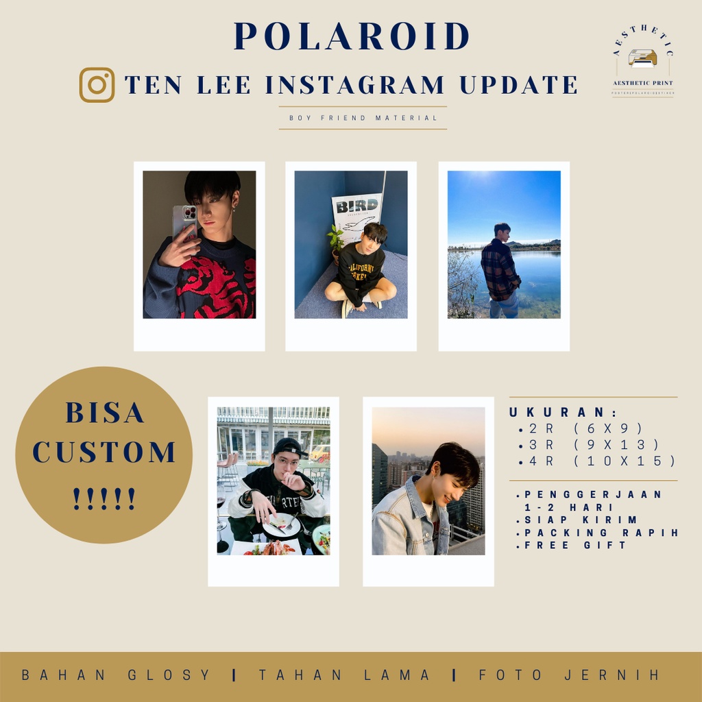 [READY] CETAK POLAROID | POLAROID KPOP | POLAROID WAYV | POLAROID NCT | POLAROID TEN | POLAROID COST