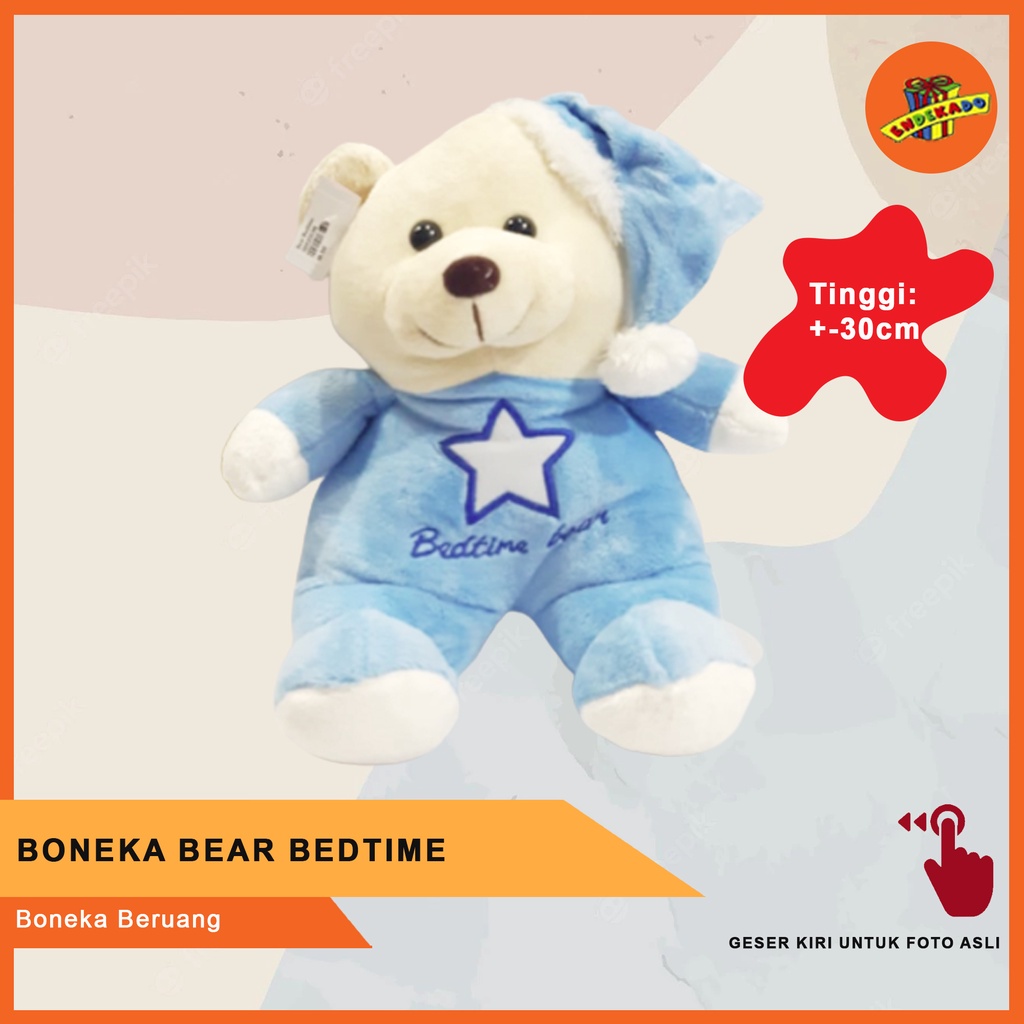 MAKASSAR! BONEKA BEAR BEDTIME - Boneka Beruang