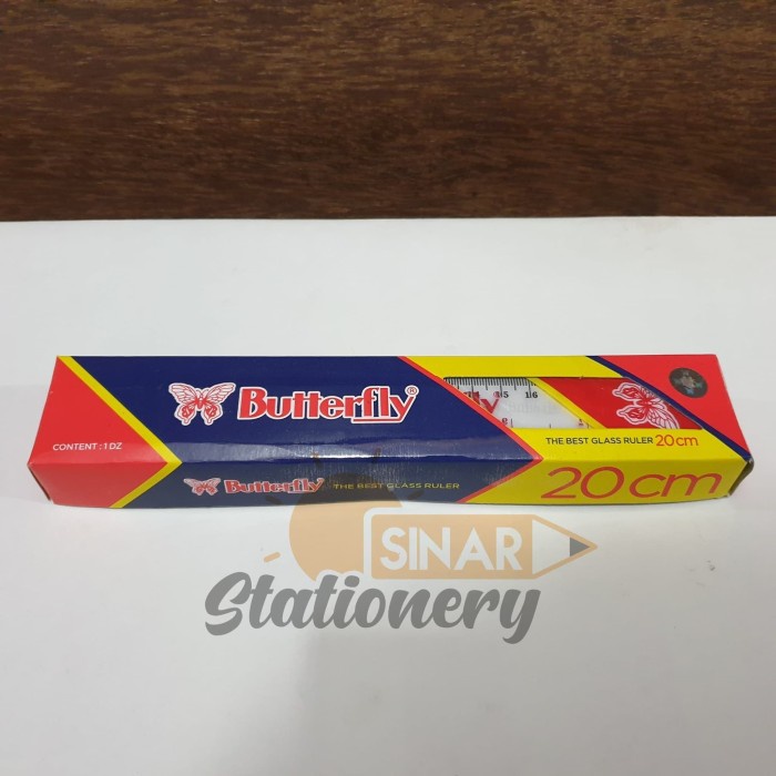 

Mudah Penggaris 20Cm Butterfly 1Pak Isi 12Pc Hemat