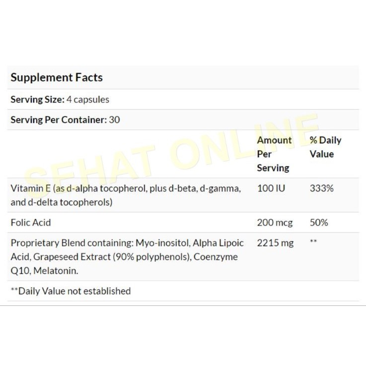 Ovaboost 120 Kapsul &amp; Myo D-Chiro Inositol 120 Kapsul