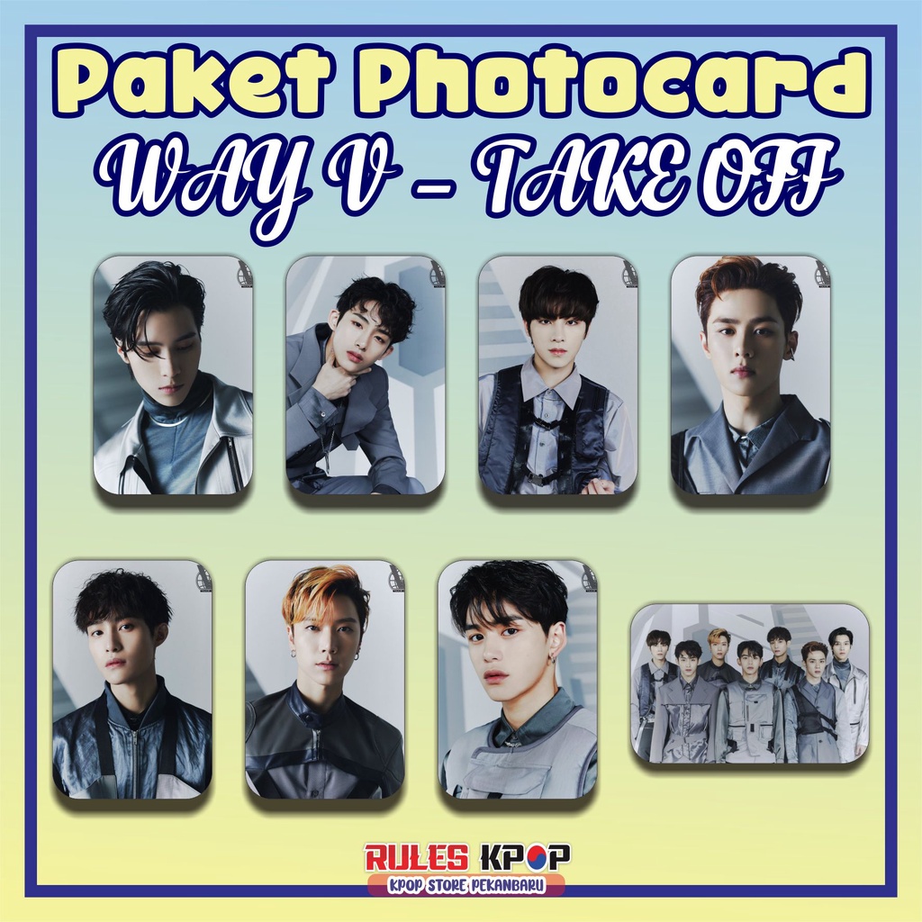 8 lbr - (Bisa COD) PAKET PHOTOCARD WAYV TAKE OFF PHOTOCARD WAY V TAKE OFF PC WAYV LUCAS PC WAVY WINW