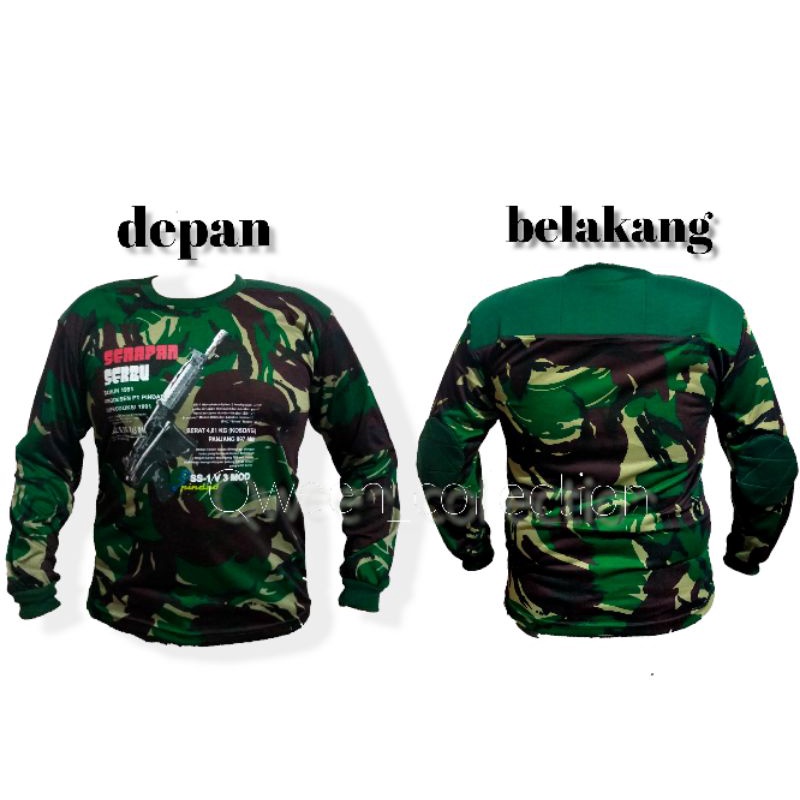 Kaos Loreng Panjang / Kaos Loreng Gambar / Kaos Loreng TNI