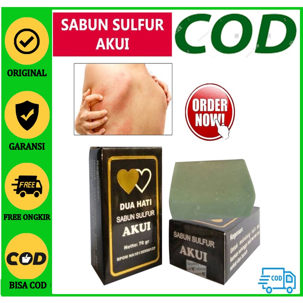 Sabun Sulfur / Sabun Belerang / Sabun Gatal / Sabun Akui [Bisa COD] Obat Kulit Gatal Paling Ampuh Ja