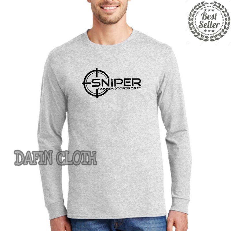 Tshirt Baju Kaos Pria Lengan Panjang Sniper Motorsports