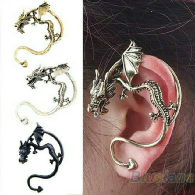 Anting Naga Jepit Import