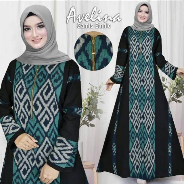 GAMIS TERBARU GAMIS SYARI MUSLIM ETNIK TENUN PROMO IDUL FITRI TERMURAH GAMIS KEKINIAN