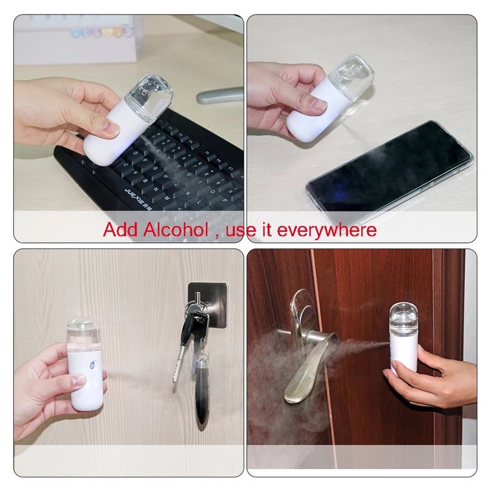 Gadget Spray Sanitizer USB Charging Alat Semprot Disinfektan Mini Humi DHW