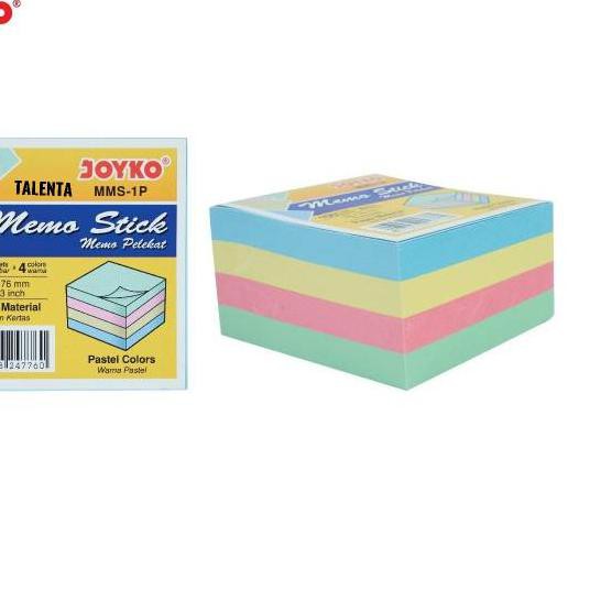 

>CAS.E-0843!! Sticky Note Memo Tempel Joyko Warna Pastel MMS-1P Termurah