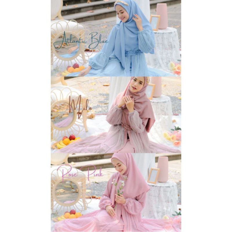 siap kirim azalia set dress ori by mathla.id