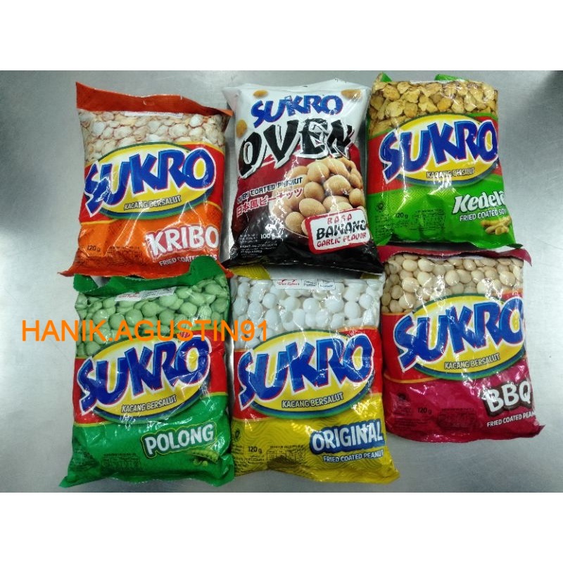 

Sukro Kacang Bersalut Original Kribo Polong BBQ Kedelai 120gr