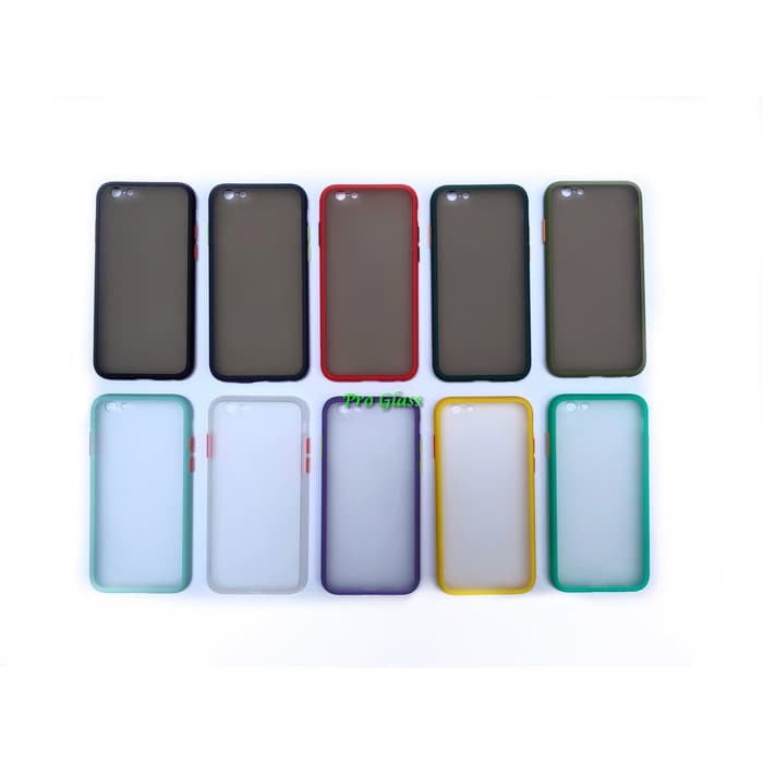 C117 Iphone 6 / 6s / 6+ / 7 / 8 / SE 2020 / 7+ / 8+ Premium Matte Acrylic Silicone Hybrid Case