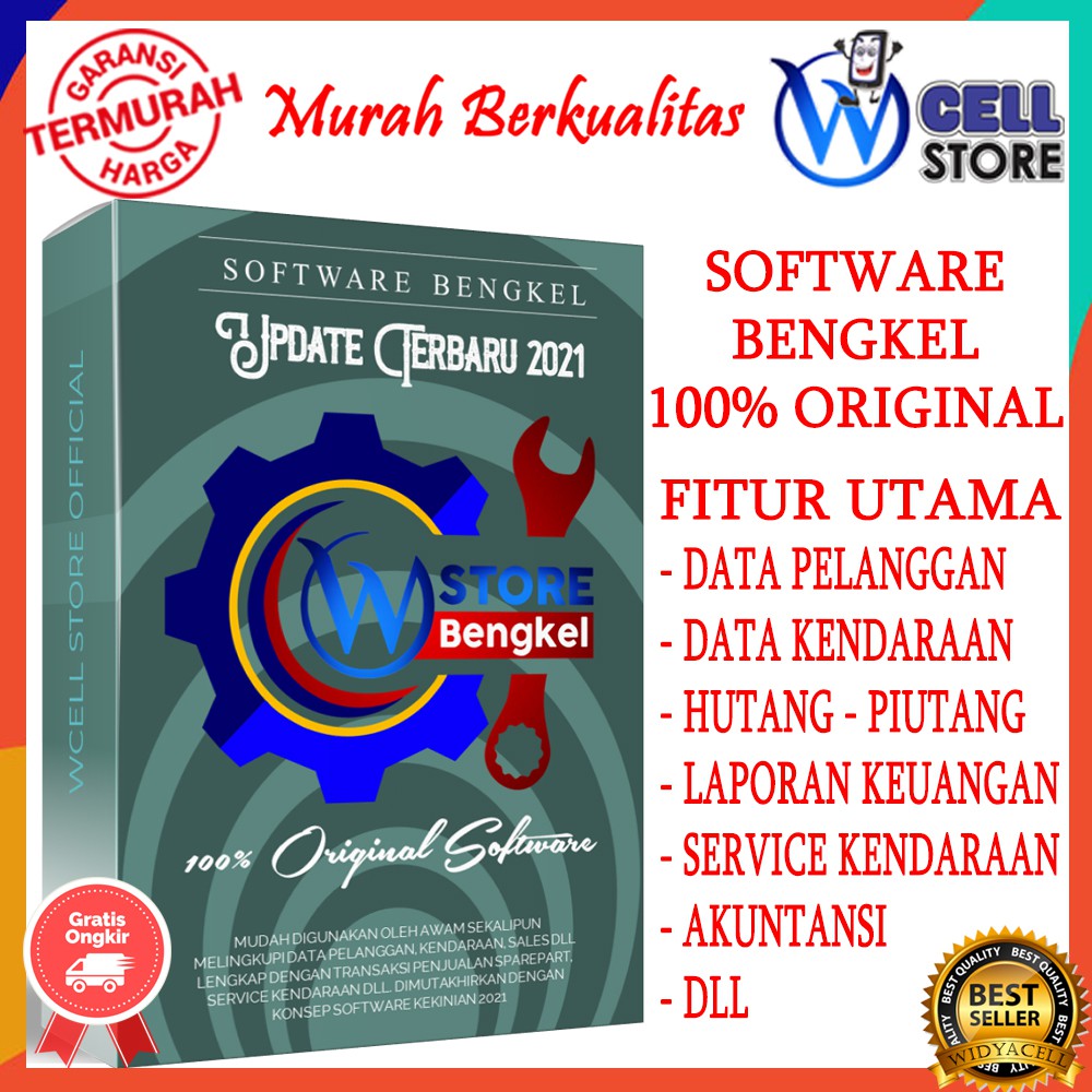 Software Aplikasi Program Bengkel Service Mobil & Motor Original