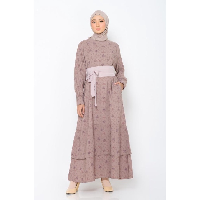ZM Zaskia Mecca - Giby Dusty Pink Dress - Edisi Guntur Garut