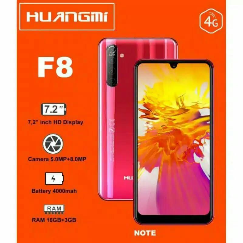 Huangmi F8 Note Ram 3gb Rom 16gb Layar 7 2 Inchi 4g Lte Garansi Resmi Shopee Indonesia