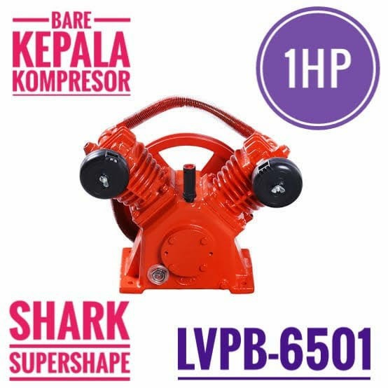 Bare / Kepala Kompressor Angin Shark / Fetch tipe 1 HP Original