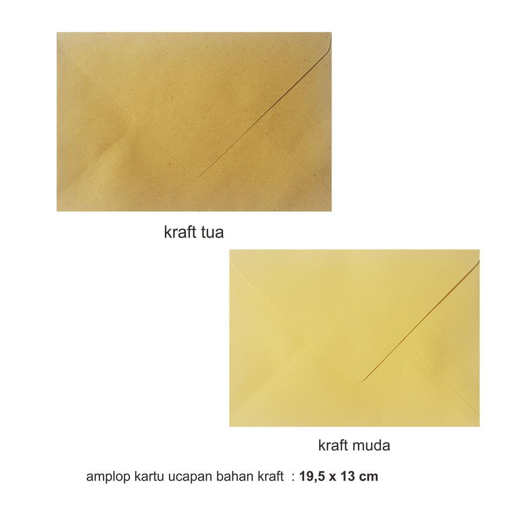 

Amplop kartu ucapan bahan kraft