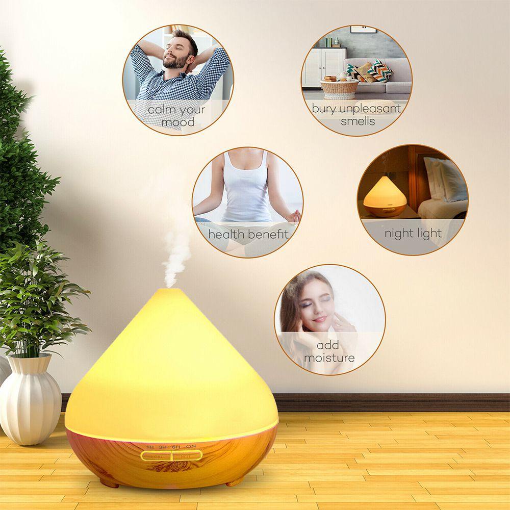 Populer Humidifier ABS Lampu LED Dekorasi Rumah Pewangi Diffuser