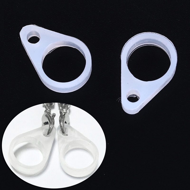 {LUCKID}1pair Silicone BTE Behind The Ear Hearing Aid Clip Adaptor Loop Silicone Loops