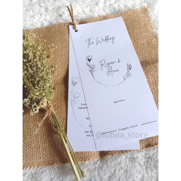 UNDANGAN RUSTIC | UNDANGAN NIKAH SIMPLE | UNDANGAN NIKAH RUSTIC MURAH | UNDANGAN MURAH | UNDANGAN SI