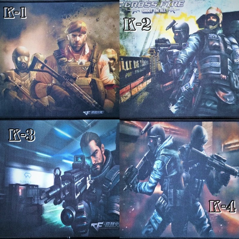 Mousepad Gaming Karakter Soldier Type Kasar 25x29x0.2Cm 51911