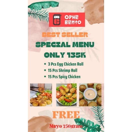 

Paket Hemat Best Seller Ophe Bento
