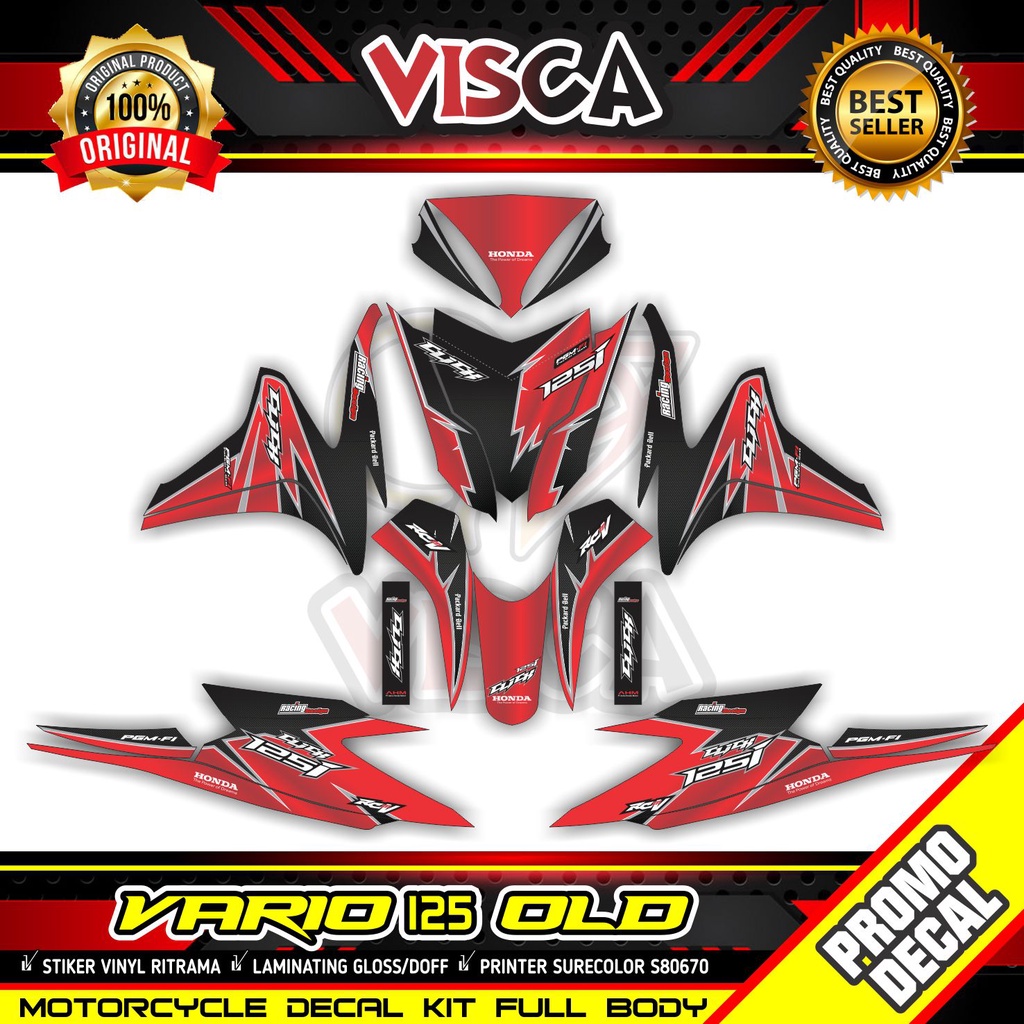 Decal Vario 125 Old Full Body Stiker Vario 125 Old Keren Full Body Striping Vario 125 Old Full Body 