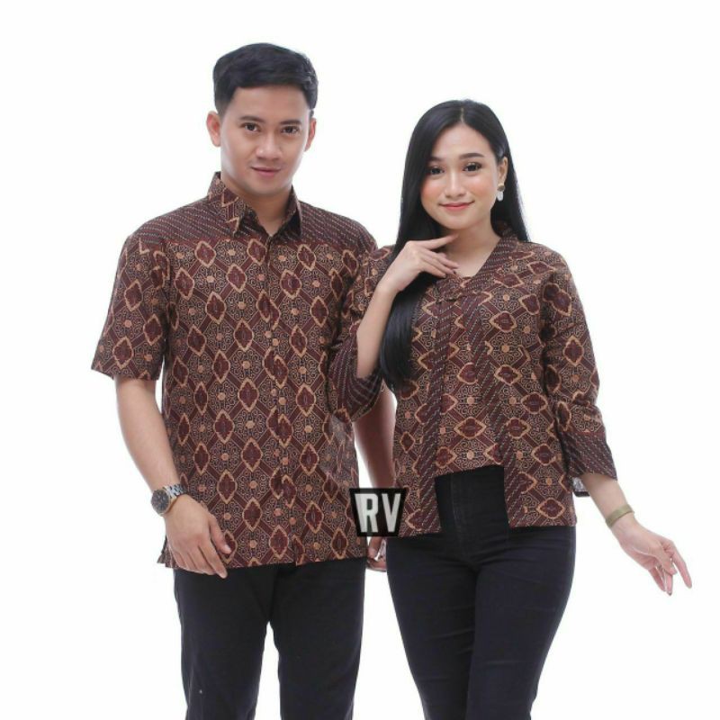 Couple blouse batik Couple Hem batik