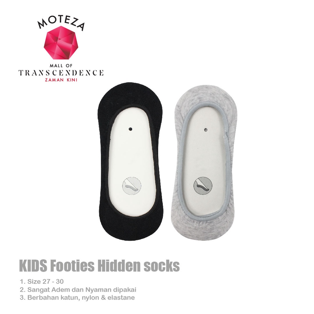 Moteza Kaos Kaki Pendek Bawah mata kaki Anak Unisex Invisible / Hidden Socks