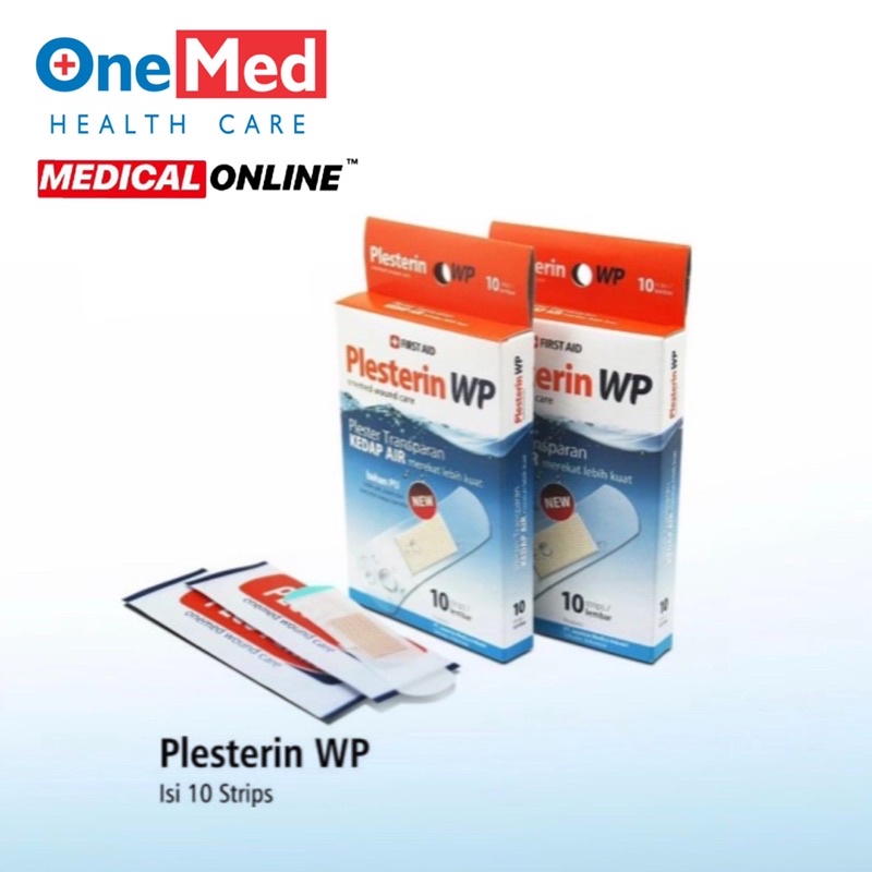 PLESTERIN WP TRANSPARAN WATERPROOF ISI 10 PER PACK KEDAP AIR ONEMED MEDICAL ONLINE MEDICALONLINE