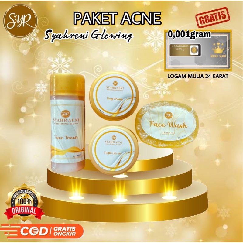 BISA (COD) SYAHRENI PAKET ACNE WHITENING / SYR GLOWING PAKET ACNE ORIGINAL