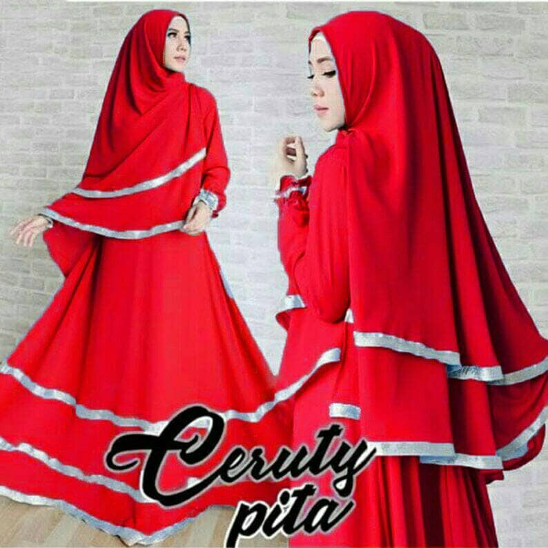 DeltaRN GAMIS SET Aretta syari RED